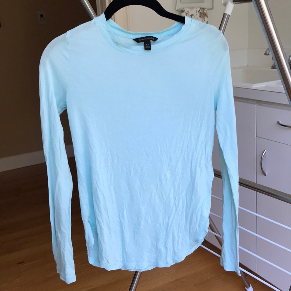 Banana Republic Light Blue Long Sleeve